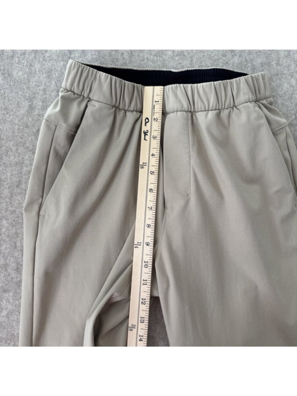 Lululemon ABC Pull On Pants Tan Slim Leg Mens XSmall - Picture 6 of 15